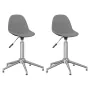 Swivel dining chairs 2 units light gray fabric by vidaXL, dining chairs - Ref: Foro24-333439, Price: 68,52 €, Discount: %