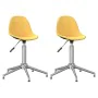 Swivel dining chairs 2 units mustard yellow fabric by vidaXL, dining chairs - Ref: Foro24-333446, Price: 68,52 €, Discount: %