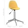 Swivel dining chairs 2 units mustard yellow fabric by vidaXL, dining chairs - Ref: Foro24-333446, Price: 68,52 €, Discount: %