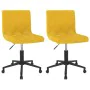 Swivel dining chairs 2 pcs mustard yellow velvet by vidaXL, dining chairs - Ref: Foro24-333870, Price: 78,53 €, Discount: %