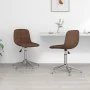 Swivel dining chairs 2 units brown fabric by vidaXL, dining chairs - Ref: Foro24-334054, Price: 75,21 €, Discount: %