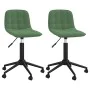 Swivel dining chairs 2 units dark green velvet by vidaXL, dining chairs - Ref: Foro24-334120, Price: 69,67 €, Discount: %