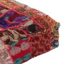 Handmade square cotton pachtwork pouf 50x50x12 cm red by vidaXL, Ottomans - Ref: Foro24-246575, Price: 40,60 €, Discount: %