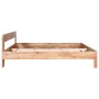 Solid oak wood bed frame 160x200 cm by vidaXL, Beds and slatted bases - Ref: Foro24-247262, Price: 344,79 €, Discount: %