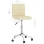 Swivel dining chairs 2 units cream fabric by vidaXL, dining chairs - Ref: Foro24-334449, Price: 83,49 €, Discount: %