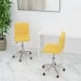 Swivel dining chairs 2 units mustard yellow fabric by vidaXL, dining chairs - Ref: Foro24-334454, Price: 82,68 €, Discount: %