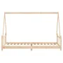 Solid pine wood bed frame for children 80x200 cm by vidaXL, Cribs and beds for children - Ref: Foro24-834450, Price: 75,37 €,...