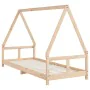 Solid pine wood bed frame for children 80x200 cm by vidaXL, Cribs and beds for children - Ref: Foro24-834450, Price: 75,37 €,...