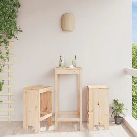 Kitchen high stools 2 pcs solid pine wood 40x36x75 cm by vidaXL, Garden chairs - Ref: Foro24-825345, Price: 98,39 €, Discount: %