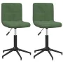 Swivel dining chairs 2 units dark green velvet by vidaXL, dining chairs - Ref: Foro24-334432, Price: 95,24 €, Discount: %