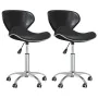 Swivel dining chairs, 2 units, black synthetic leather by vidaXL, dining chairs - Ref: Foro24-335140, Price: 94,26 €, Discoun...