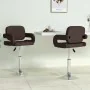 Swivel dining chairs 2 units brown synthetic leather by vidaXL, dining chairs - Ref: Foro24-335560, Price: 149,60 €, Discount: %