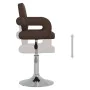 Swivel dining chairs 2 units brown synthetic leather by vidaXL, dining chairs - Ref: Foro24-335560, Price: 149,60 €, Discount: %