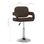 Swivel dining chairs 2 units brown synthetic leather by vidaXL, dining chairs - Ref: Foro24-335560, Price: 149,60 €, Discount: %