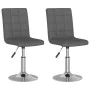 Swivel dining chairs 2 units dark gray fabric by vidaXL, dining chairs - Ref: Foro24-335698, Price: 110,16 €, Discount: %