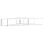 Cube wall shelves 4 pcs white plywood 80x15x26.5 cm by vidaXL, Shelves and shelves - Ref: Foro24-807107, Price: 55,35 €, Disc...