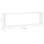 Cube wall shelves 4 pcs white plywood 80x15x26.5 cm by vidaXL, Shelves and shelves - Ref: Foro24-807107, Price: 55,35 €, Disc...