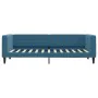 Blue velvet trundle sofa bed 80x200 cm by vidaXL, Beds and slatted bases - Ref: Foro24-3196683, Price: 279,27 €, Discount: %