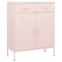 Steel storage cabinet pink 80x35x101.5 cm by vidaXL, Lockers and storage cabinets - Ref: Foro24-336157, Price: 220,68 €, Disc...