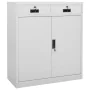 Light gray steel office cabinet 90x40x102 cm by vidaXL, Lockers and storage cabinets - Ref: Foro24-336410, Price: 242,01 €, D...