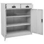 Light gray steel office cabinet 90x40x102 cm by vidaXL, Lockers and storage cabinets - Ref: Foro24-336410, Price: 242,01 €, D...