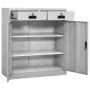 Light gray steel office cabinet 90x40x102 cm by vidaXL, Lockers and storage cabinets - Ref: Foro24-336410, Price: 242,01 €, D...