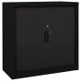 Sliding door wardrobe, black steel, 90x40x90 cm by vidaXL, Lockers and storage cabinets - Ref: Foro24-336431, Price: 286,39 €...