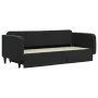 Trundle sofa bed with drawers black velvet 90x200 cm by vidaXL, Beds and slatted bases - Ref: Foro24-3197115, Price: 344,37 €...