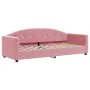 Sofa bed with pink velvet mattress 80x200 cm by vidaXL, Beds and slatted bases - Ref: Foro24-3197273, Price: 325,84 €, Discou...