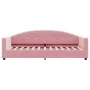 Sofa bed with pink velvet mattress 80x200 cm by vidaXL, Beds and slatted bases - Ref: Foro24-3197273, Price: 325,84 €, Discou...