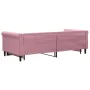 Pink velvet trundle sofa bed 90x200 cm by vidaXL, Beds and slatted bases - Ref: Foro24-3197774, Price: 281,54 €, Discount: %