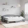 Trundle sofa bed with light gray fabric mattress 80x200 cm by vidaXL, Beds and slatted bases - Ref: Foro24-3197201, Price: 45...