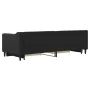 Trundle sofa bed with drawers black fabric 80x200 cm by vidaXL, Beds and slatted bases - Ref: Foro24-3197459, Price: 316,97 €...