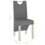 Dining chairs 2 units light gray fabric by vidaXL, dining chairs - Ref: Foro24-336959, Price: 103,81 €, Discount: %