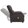 Brown Genuine Leather Massage Chair by vidaXL, Electric massage chairs - Ref: Foro24-337052, Price: 370,42 €, Discount: %