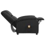 Schwarzer Massagesessel aus echtem Leder von vidaXL, Elektrische Massagesessel - Ref: Foro24-337051, Preis: 386,87 €, Rabatt: %