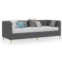 Dark gray fabric USB sofa bed 90x200 cm by vidaXL, Beds and slatted bases - Ref: Foro24-337235, Price: 259,35 €, Discount: %