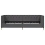 Dark gray fabric USB sofa bed 90x200 cm by vidaXL, Beds and slatted bases - Ref: Foro24-337235, Price: 259,35 €, Discount: %