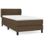 Box spring bed with dark brown fabric mattress 90x190 cm by vidaXL, Beds and slatted bases - Ref: Foro24-3126448, Price: 321,...