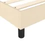 Box spring bed with cream fabric mattress 90x190 cm by vidaXL, Beds and slatted bases - Ref: Foro24-3144042, Price: 277,82 €,...