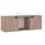 TV-Schrank aus Sonoma-Eichenholzwerkstoff, 88,5 x 27,5 x 30,5 cm von vidaXL, TV-Möbel - Ref: Foro24-338177, Preis: 38,79 €, R...