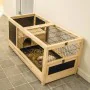 Beeztees Jaula de conejos para interior Jez madera 116x54x55,5 cm de Beeztees, Jaulas y habitáculos para animales pequeños - ...