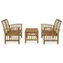 3-piece solid acacia wood garden furniture set by vidaXL, Garden sets - Ref: Foro24-3057972, Price: 337,29 €, Discount: %