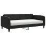 Sofa bed with black fabric mattress 100x200 cm by vidaXL, Beds and slatted bases - Ref: Foro24-3196805, Price: 386,98 €, Disc...