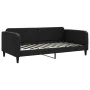 Sofa bed with black fabric mattress 100x200 cm by vidaXL, Beds and slatted bases - Ref: Foro24-3196805, Price: 386,98 €, Disc...