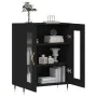 Black engineered wood sideboard 69.5x34x90 cm by vidaXL, Sideboards - Ref: Foro24-827765, Price: 85,64 €, Discount: %