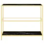 Transparent glass and black marble shelf 100x36x90 cm by vidaXL, Bookcases and shelves - Ref: Foro24-331635, Price: 95,49 €, ...