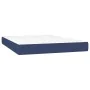 Box spring bed with blue fabric mattress 140x190 cm by vidaXL, Beds and slatted bases - Ref: Foro24-3140535, Price: 431,46 €,...