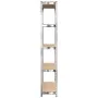 5-level shelf, 4 units, steel, plywood, silver by vidaXL, Industrial shelving - Ref: Foro24-3154156, Price: 136,13 €, Discoun...