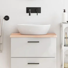 Untreated solid wood bathroom countertop 60x40x2 cm by vidaXL, Countertops - Ref: Foro24-3156008, Price: 43,90 €, Discount: %